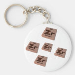 Arcs as Ar Argon and Cs Caesium Keychain