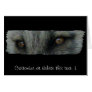 Arctic Fox Eyes; Customisable Greeting Card