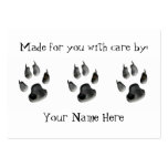 Arctic Fox Glimpse Business Card Template
