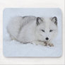 Arctic Fox in the Snow Mouse Pad