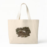 Arctic Fox on the Ground; No Text Canvas Bag