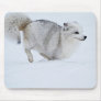 Arctic Fox on the Run Mousepad