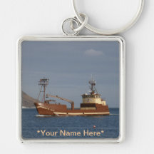 Arctic Lady, Crab Boat in Dutch Harbour, Alaska Keychains