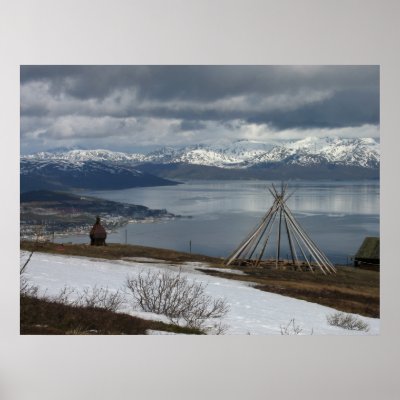 Arctic Nomades Tipi Poster by wildlens