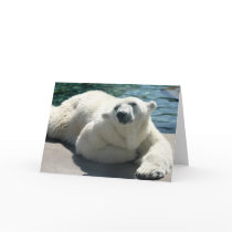 Arctic Polar Bear Greeting Card