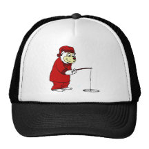 Arctic Polar Bear Ice Fishing in PJs Trucker Hats