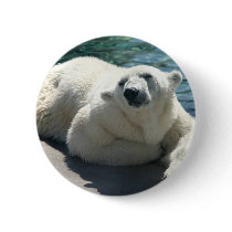 Arctic Polar Bear Round Button