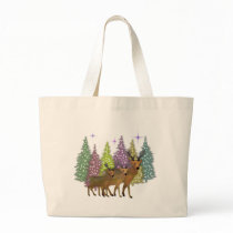 Arctic Reindeer Canvas Tote Bag