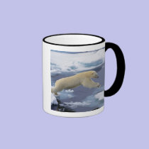 Arctic, Svalbard, Polar Bear extending and mugs