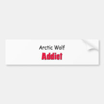 Arctic Wolf Addict Bumper Sticker