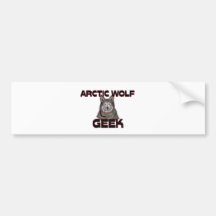 Arctic Wolf Geek Bumper Stickers
