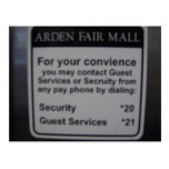 Arden Fair Mall postcard