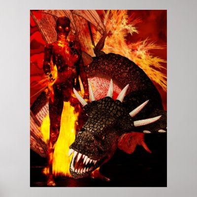 Ardent Fire Print by BlueKnot