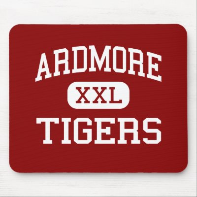 Ardmore - Tigers - High School - Ardmore Oklahoma Mouse Mat by customteamsportswear
