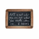 Ardoise #03 - Artist's Quotes photo sculptures