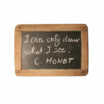 ardoise #05 - Monet's Quote photo sculptures