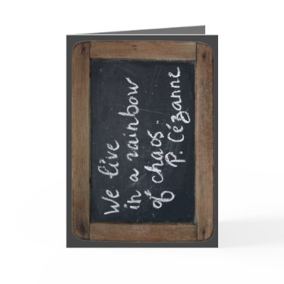 Ardoise #08 - Cezanne's Quote Greeting Card by Ardoise