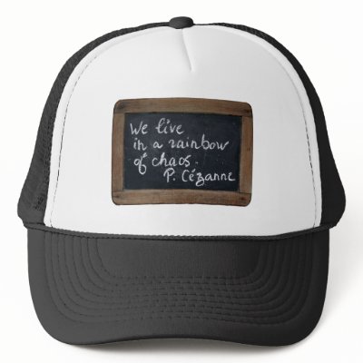 Ardoise #08 - Cezanne's Quote Mesh Hat by Ardoise