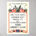 Are you 100% American?  Third Liberty Loan posters
