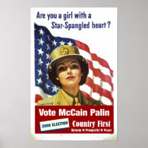 Are you a girl with a Star Spangled Heart?  Poster