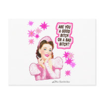 Are you a GOOD BITCH or a BAD BITCH Postcards