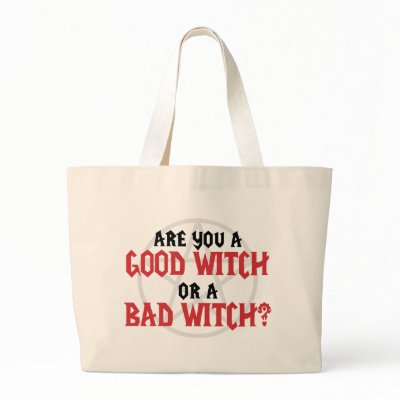 Are you a Good Witch or a Bad Witch Canvas Bags by WildWitch