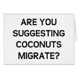 Are You Coconuts Card