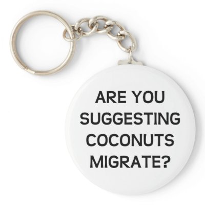 Are You Coconuts Keychain by LabelMeHappy