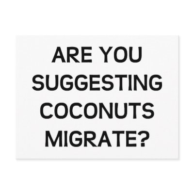 Are You Coconuts Post Card by LabelMeHappy