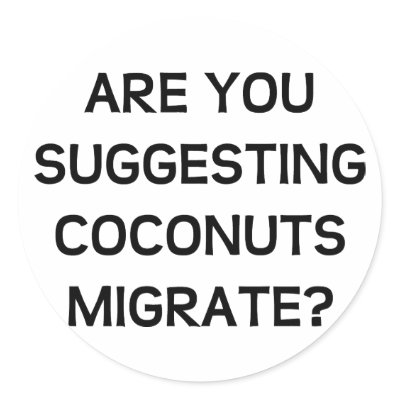 Are You Coconuts Round Stickers by LabelMeHappy