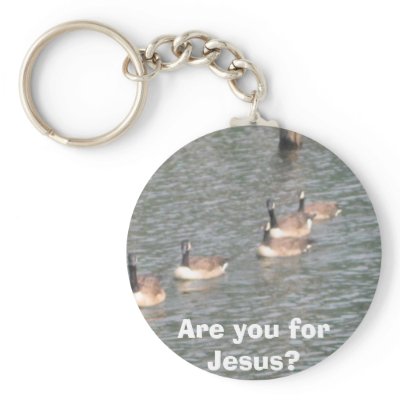 Are you for Jesus? Key Chain by GoodAmazon