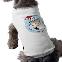 ARE YOU NAUGHTY OR NICE-SANTA DOGGIE T SHIRT