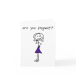 "Are you pregnant?" cards