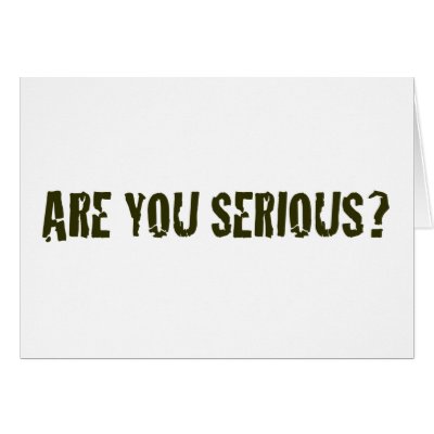 Are You Serious by worldsfair