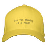 Are you thinkingof a toilet? embroidered hats