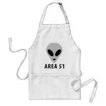 area 51 - alien head apron