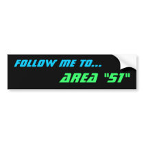 AREA "51" bumper sticker