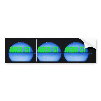 AREA 51 BUMPER STICKERS by CarnivoreEchelon