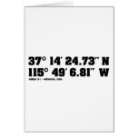 AREA 51 - coordinates Cards