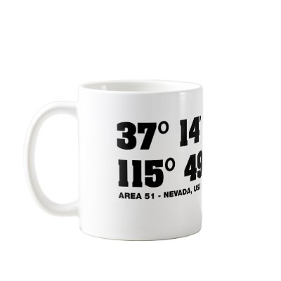 AREA 51 - coordinates Coffee Mug by hardcore07