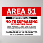 Area 51 - Restricted Area posters