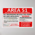 Area 51 Sign posters
