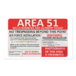 Area 51 Sign Rectangle Stickers