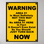Area 51 ~ Spoof Warning posters