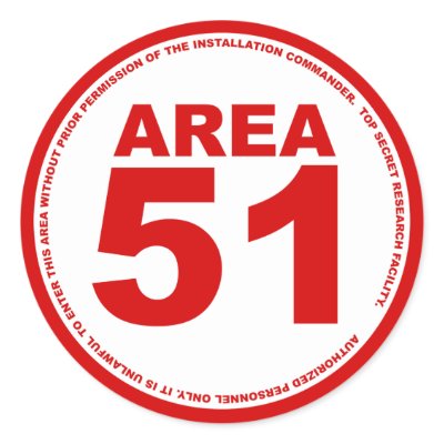 Area 51 Sticker by ProjectSerpo