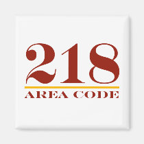 Area Code 218 magnets