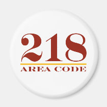 Area Code 218 magnets