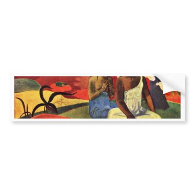 Arearea By Gauguin Paul (Best Quality) Bumper Sticker by Artcollection