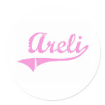 Areli Classic Style Name Sticker