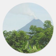 Arenal Volcano, Costa Rica. Round Sticker
